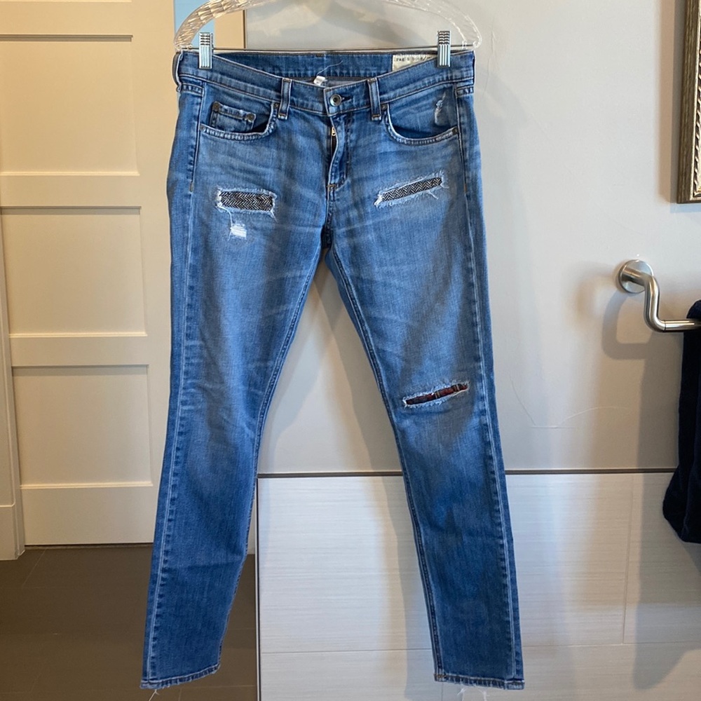 Rag & Bone Dre Jeans With Patches - image 1
